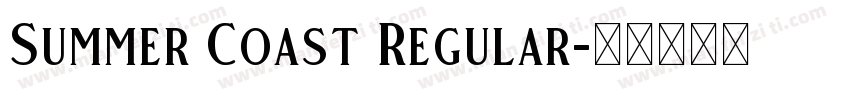 Summer Coast Regular字体转换